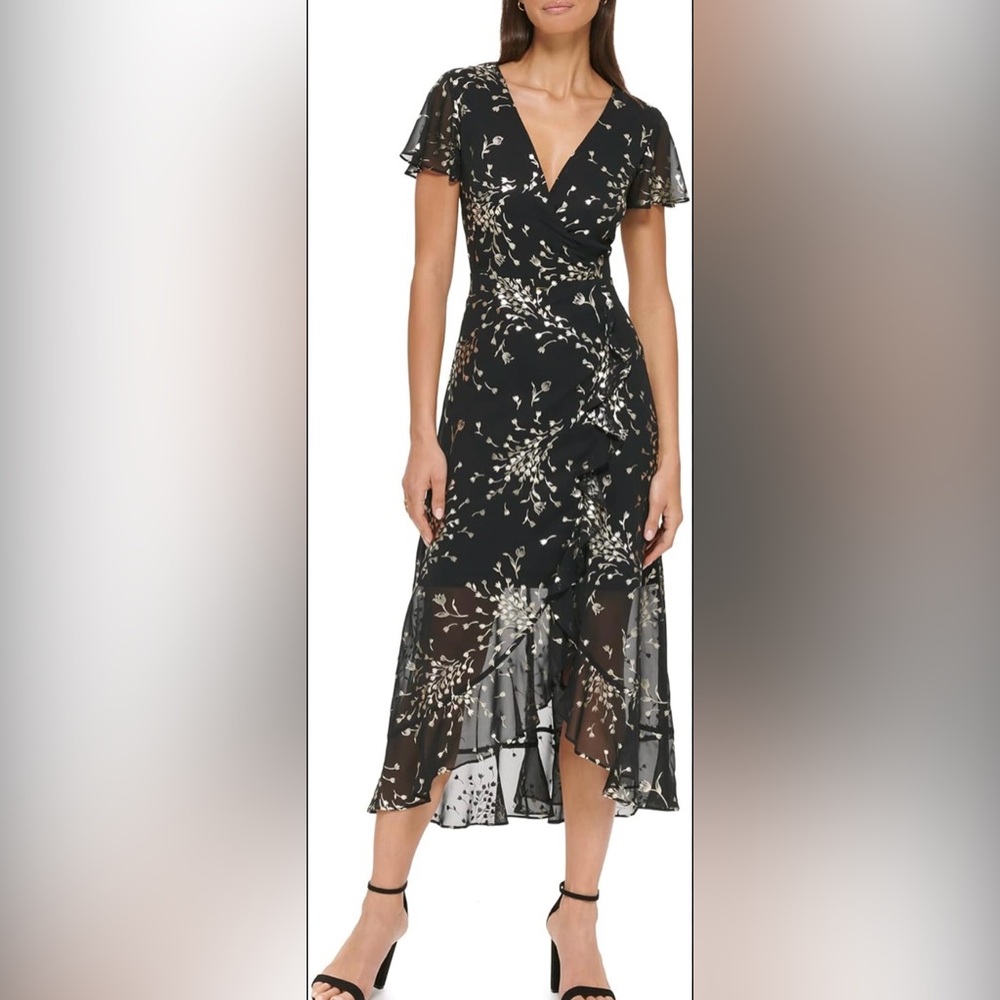 Black and Gold Dress